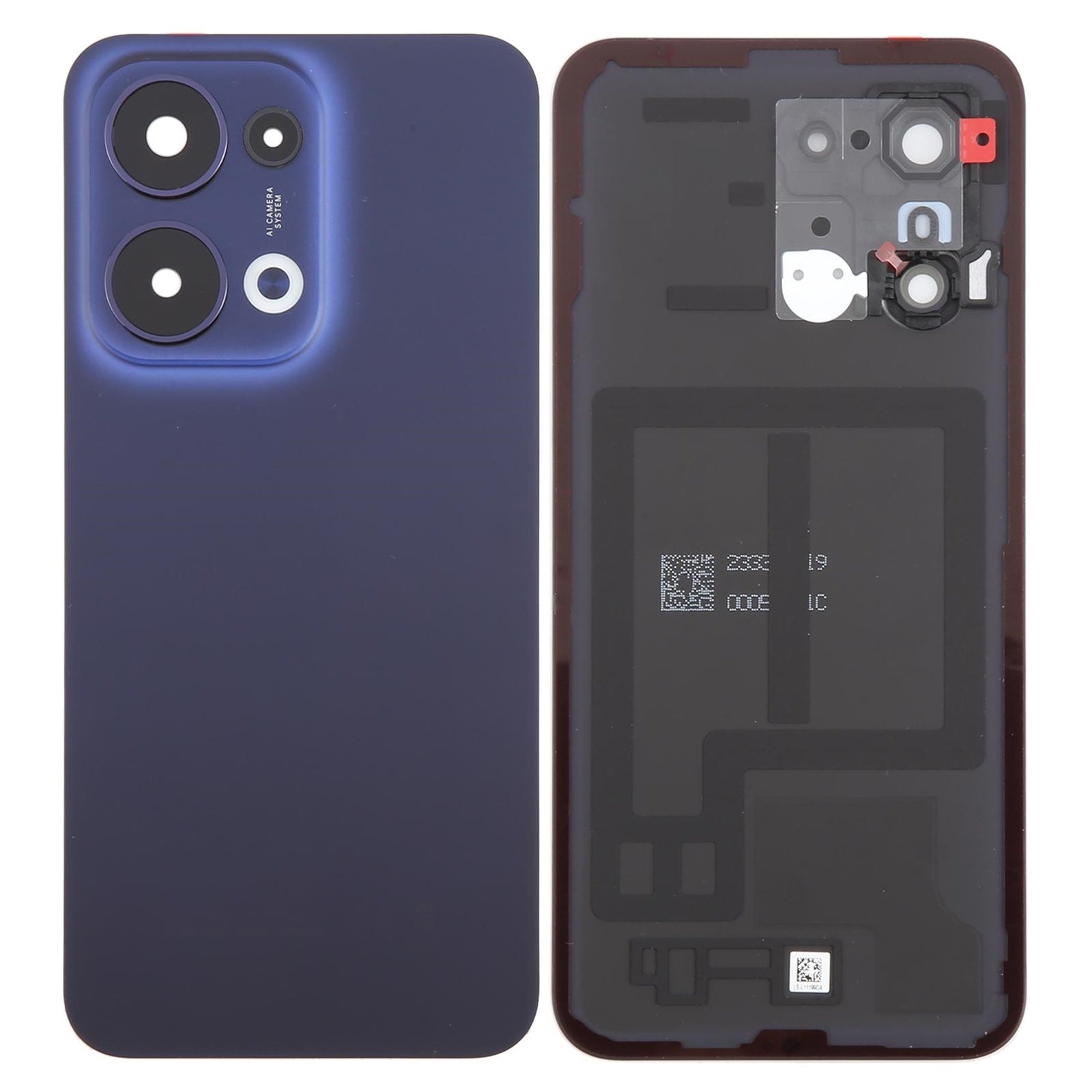 Back Glass Panel for Oppo Reno 13 5G Dark Blue with Camera Lens - EGFix Back Glass Panel for Oppo Reno 13 5G Dark Blue with Camera Lens - EGFix